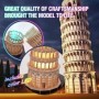 Marile Arhitecturi ale lumii Puzzle 3D Turnul din Pisa editie luminoasa 42 piese